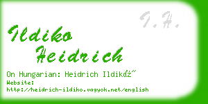 ildiko heidrich business card